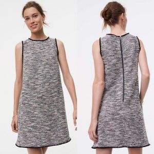 LOFT Fringe Tweed Dress